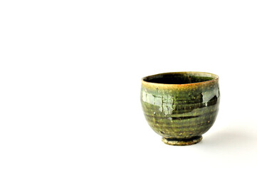 織部焼の汲み出し湯呑