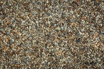 Multi colored  gravel for background.