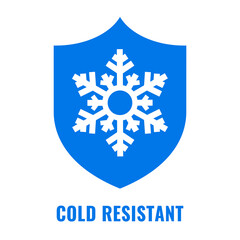 Cold resistant vector icon