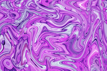 Illustration of oil paint texture in purple color for abstract background