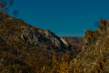 MATKA CANYON, SKOPJE REGION, NORTH MACEDONIA: The view to the Matka canyon
