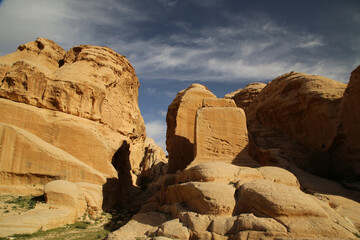 Petra, Jordan, the landscape before entering the Siq