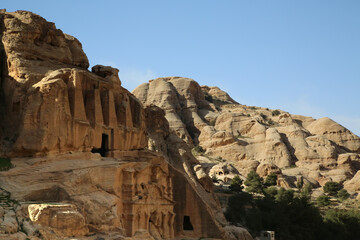Petra, Jordan, the landscape before entering the Siq