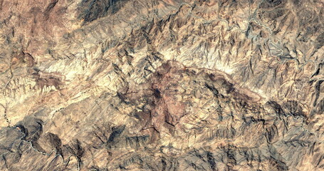 El Dorado, abstract photography of the deserts of Africa from the air. aerial view of desert...