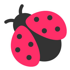 Ladybug vector clipart. Isolated pictogram.