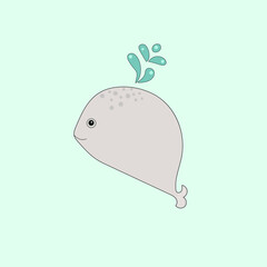 sea vector animal art summer