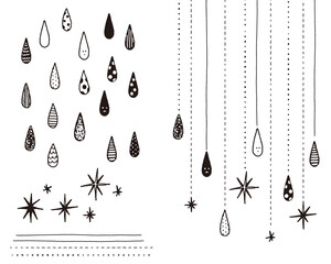 雨粒01_線画01