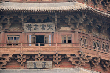 fogong temple in yingxian in china 