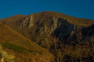 MATKA CANYON, SKOPJE REGION, NORTH MACEDONIA: The view to the Matka canyon