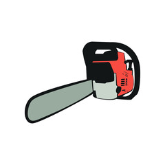 Illustration Vector graphic of chainsaw icon