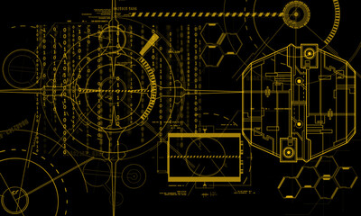 Abstract technology digital hi tech concept background