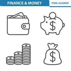 Finance, Money Icons