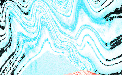 Abstract colorful artistic wavy banner design. Abstract multicolor wavy colorful motion spilling surface.