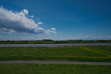 Obraz premium 関宿城と富士山が見える場所