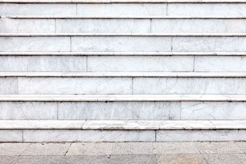 White marble staircase and outdoor Granite floor