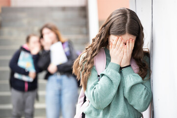 Fototapeta premium Bullied child at the school.