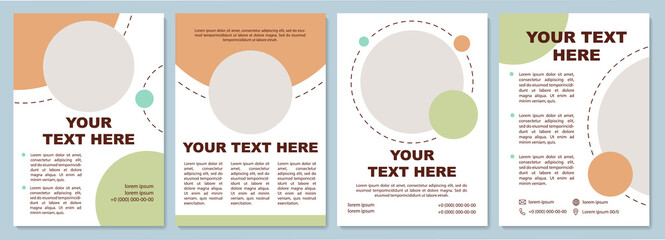 Fototapeta na wymiar Simple colored brochure template. Flyer, booklet, leaflet print, cover design with copy space. Memorasible presentation. Vector layouts for magazines, annual reports, advertising posters