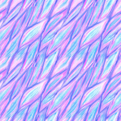 Pink and blue diagonal brush strokes with oil paint. Textile pattern. Digital background. Abstract seamless pattern.