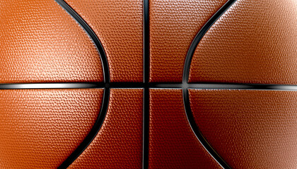 3d render lighting basketball close up