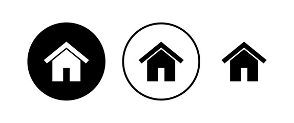 Home icons set. House vector icon. Address