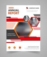 Business  annual report brochure flyer design template