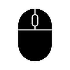 mouse vector icon isolated on white background.