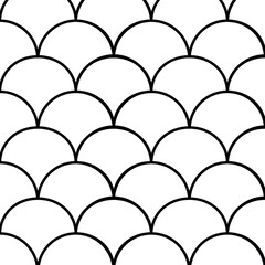 Vector pattern, geometric background. Black and white