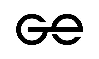 letter GE logo design