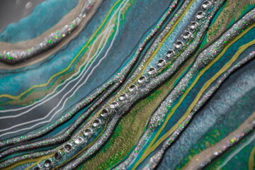 epoxy resin agate geode abstract art and original resin painting or functional art 