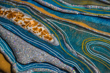 epoxy resin agate geode abstract art and original resin painting or functional art 