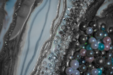 epoxy resin agate geode abstract art and original resin painting or functional art 