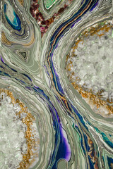 epoxy resin agate geode abstract art and original resin painting or functional art 