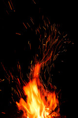 Fototapeta na wymiar bonfire flame