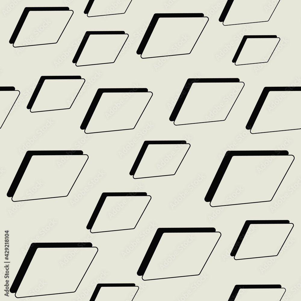 Aufkleber seamless abstract ornament. vector squared shapes.