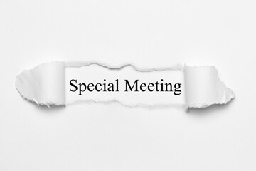 Special Meeting