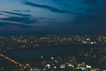 view of the Umeda Osaka city
