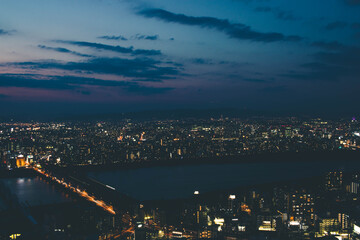 view of the Umeda Osaka city