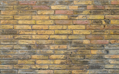 grungy old brick wall background red and orange bricks