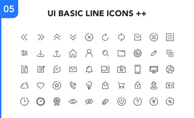 UI BASIC LINE ICONS++