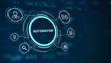 Automation Software concept as an innovation.  Business, Technology, Internet and network concept.