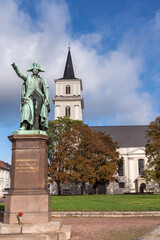Fototapeta na wymiar Die St.-Johannis-Kirche in Dessau-Roßlau, Sachsen-Anhalt