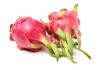 Pitaya or Dragon Fruit isolated against white background