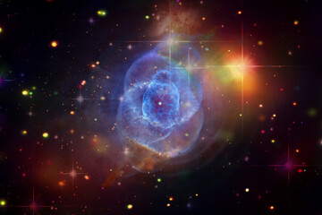 Obraz premium Beautiful universe. Galaxies and stars. The elements of this image furnished by NASA.