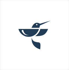 Colibri and bowls design logo template