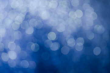 Obraz premium glitter light sparkle blue gorgeous bokeh defocused abstract background shiny.