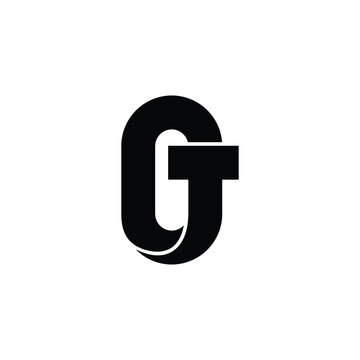 Letter OT simple logo design vector
