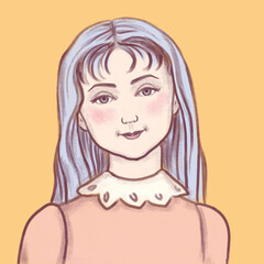 portrait of a girl in dress