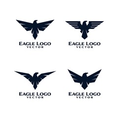 Eagle Bird Logo Template Vector.