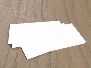 Blank business card presentation mockup or Template for branding identity.3d rendering
