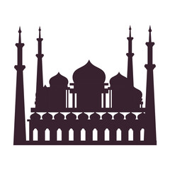 Isolated muslim temple